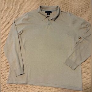 Christian Lacroix Camel Polo Knit Top